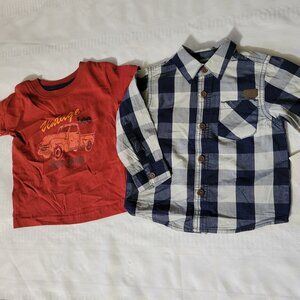 Lee 12 month set 2 shirts NWT. Mixed Bin Z29
